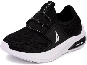 Nautica Kids Athletic Slip-On Sneakers - Comfortable Bungee Running Shoes for Boys and Girls - Stylish and Supportive Footwear for Active Kids (Big Kid/Little Kid/Toddler)