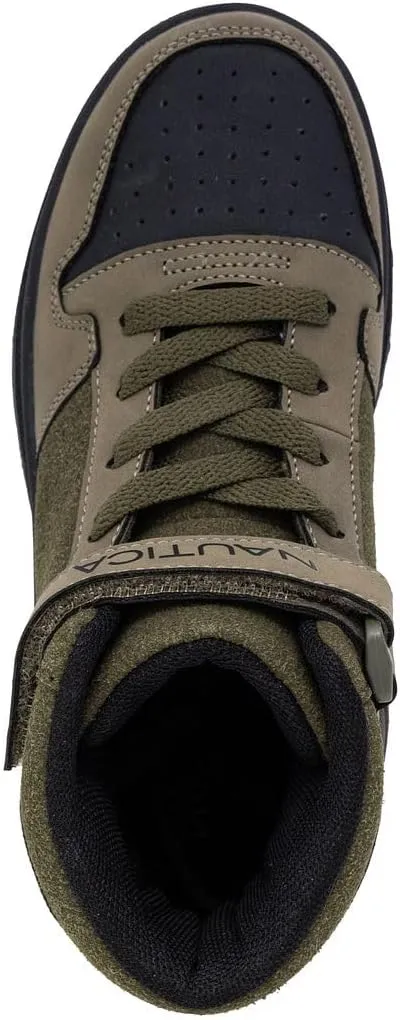 Nautica Kids Sneaker: Lace-Up Fashion Shoe with Boot-Like High Top Design for Boys and Girls (Big Kid/Little Kid Sizes) - Horizon
