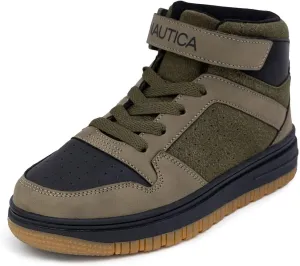 Nautica Kids Sneaker: Lace-Up Fashion Shoe with Boot-Like High Top Design for Boys and Girls (Big Kid/Little Kid Sizes) - Horizon
