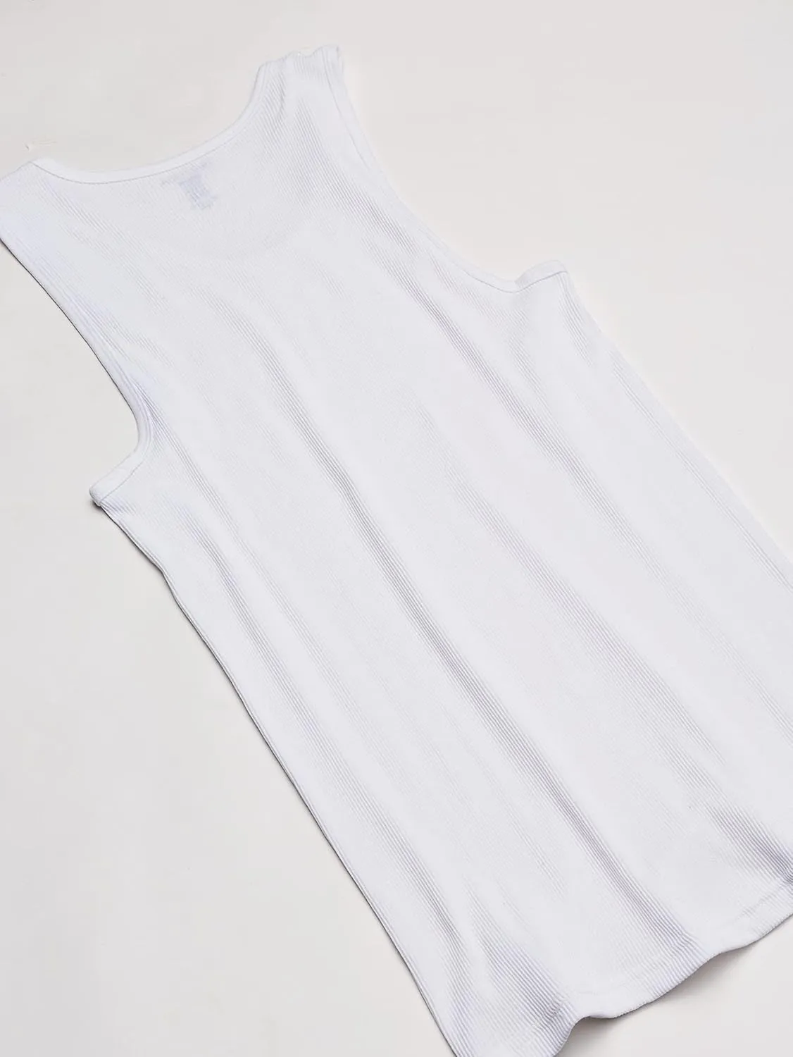 Nautica Men's 4 Pack Ribbed Cotton Tank Undershirts