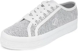 Nautica Women’s Lace-Up Fashion Sneakers – Low-Top Casual Walking & Tennis Shoes with Platform or Regular Heel