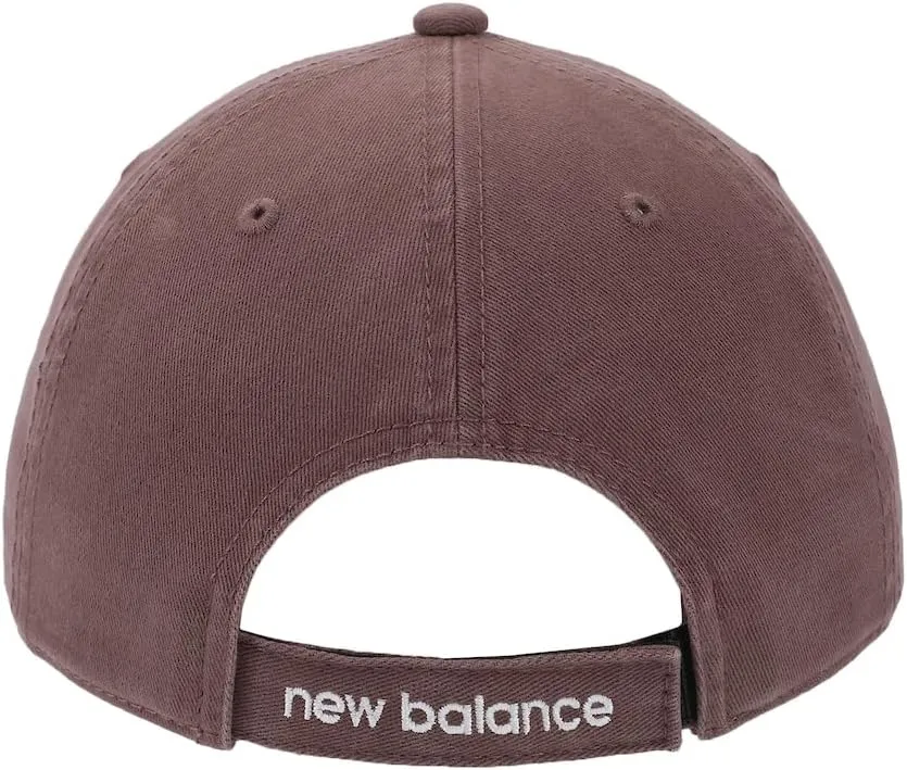 New Balance Adult Women's 6 Panel Unstructured Lightweight Adjustable Classic Twill Casual Baseball Dad Hat