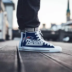 new england patriots mens high top sneakers high top