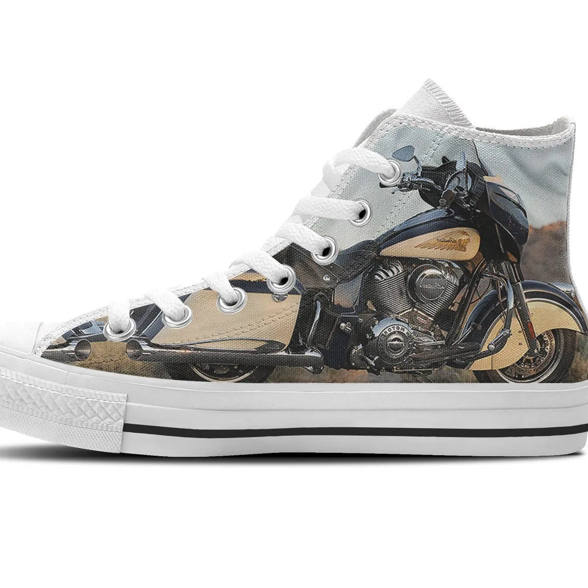 new indian motorcylce mens high top sneakers