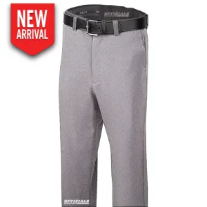New! Tapered-Fit Lightweight Heather Grey Flat Front Base Pants