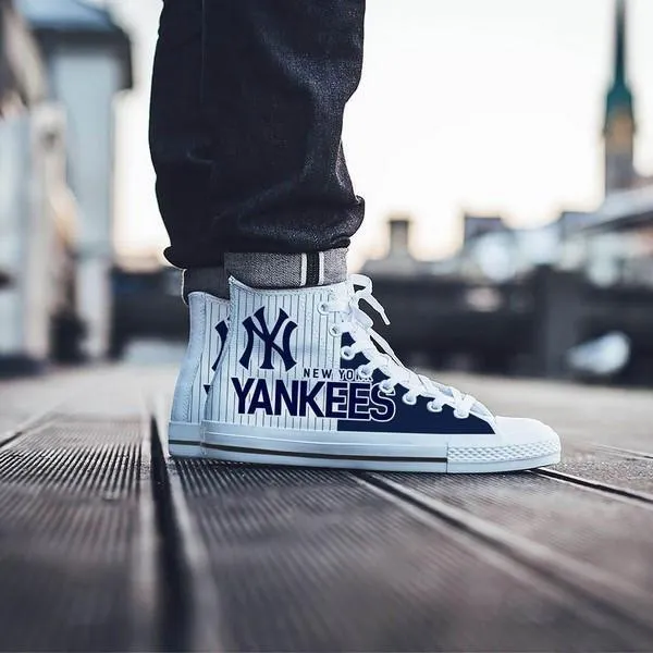 new york yankees mens high top sneakers high top
