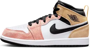 Nike Air Jordan 1 Mid SE Pre School PS Shoes DX4367 800 Flight Club Magic Ember/Sundial White Black - Size 3y
