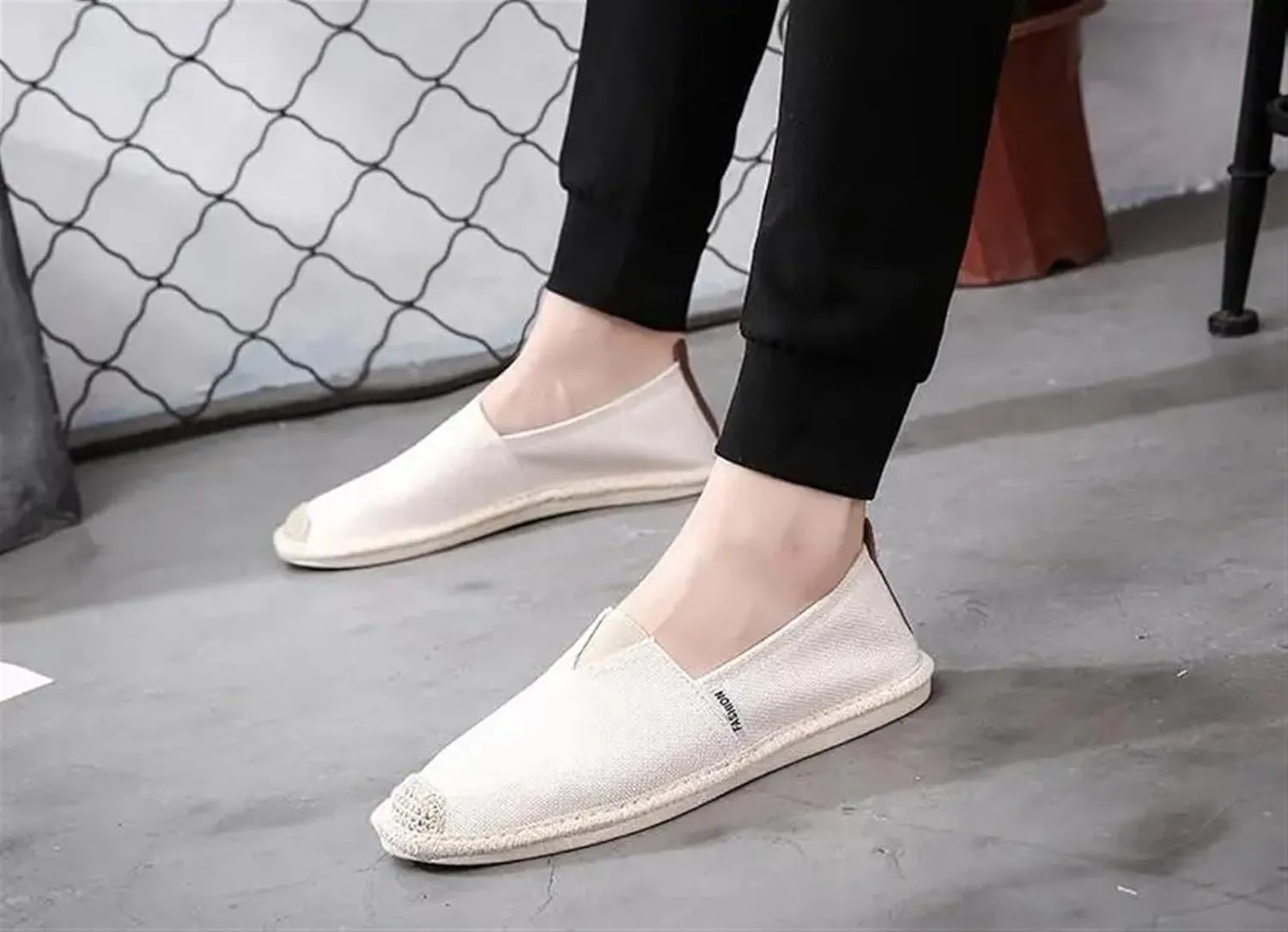 Old Beijing Cloth Shoes Breathable Linen Casual Men's Shoes Canvas Casual Flat Shoes Kung Fu Shoes Walking Shoes Size 39-44