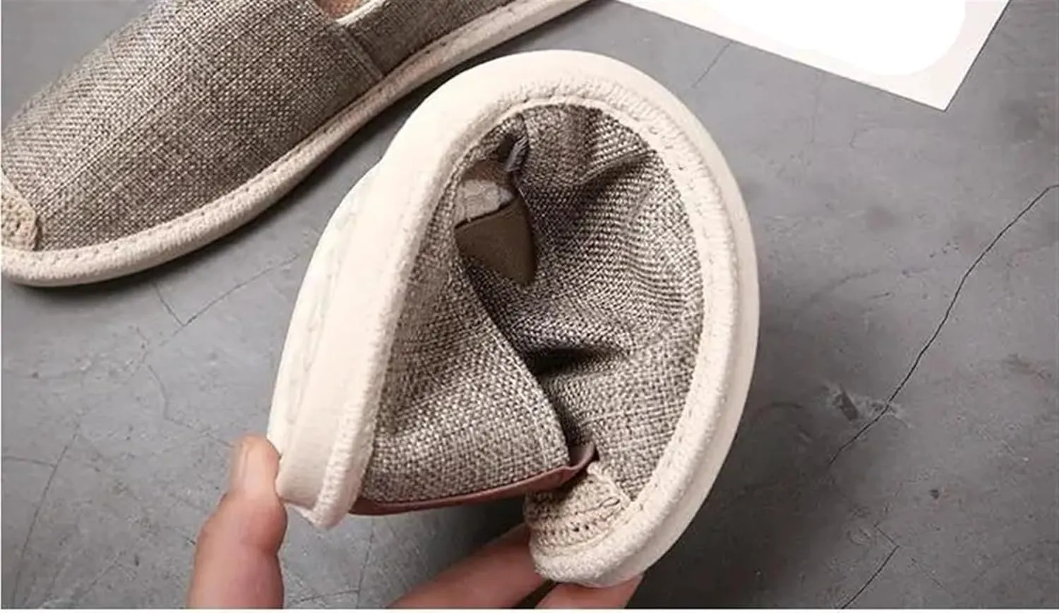 Old Beijing Cloth Shoes Breathable Linen Casual Men's Shoes Canvas Casual Flat Shoes Kung Fu Shoes Walking Shoes Size 39-44