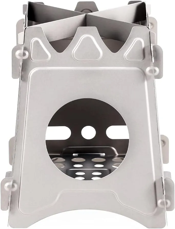 Outdoor Stove Folding Pot for Cooking Foldable Camping Hiking Rack Accessorie/a