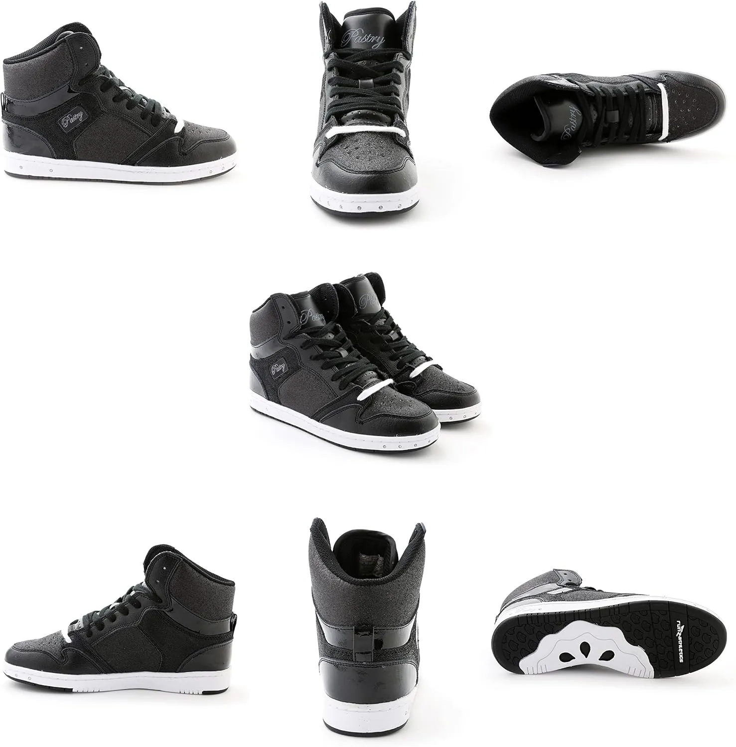 Pastry Glam Pie Glitter High-Top Sneaker & Dance Shoe for Adults