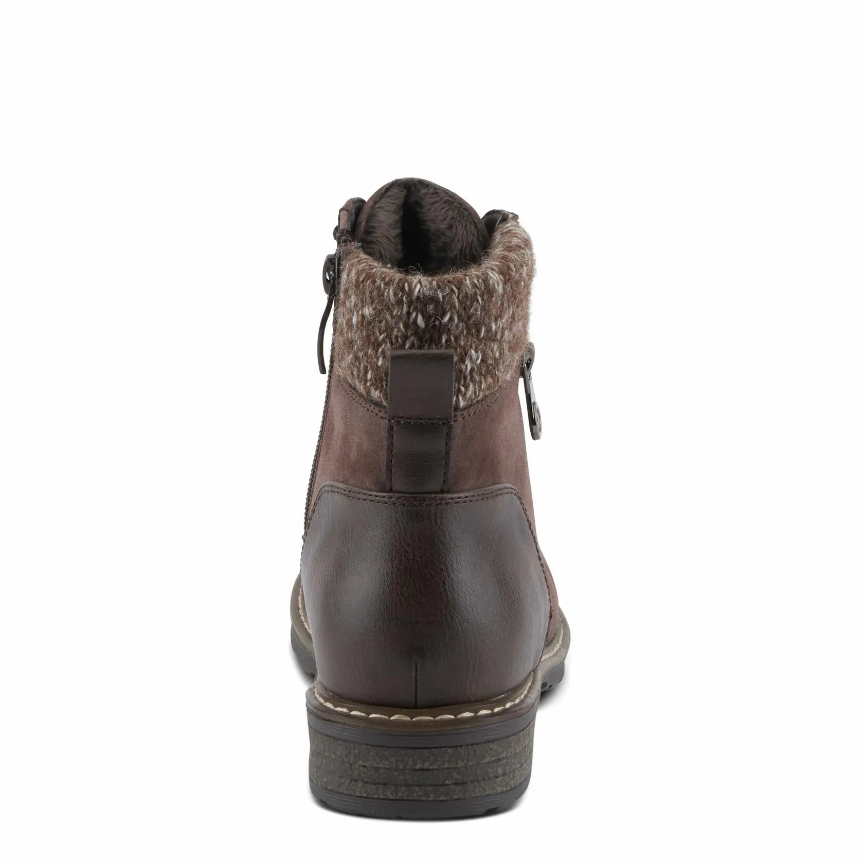 PATRIZIA Women's JADELYN Hiker Booties with Sweater-Knit Collar, Metal Eyelets,