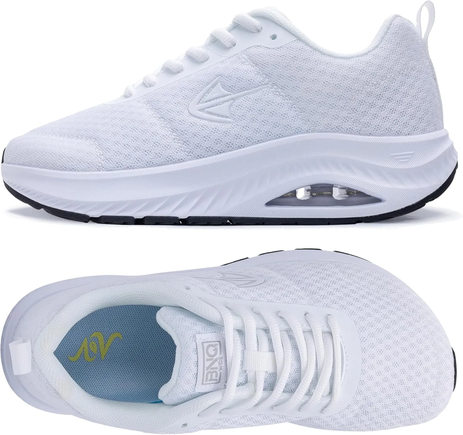 PERSOUL Women's Wide Toe Box Walking Shoes with Arch Support for Plantar Fasciitis Comfort Tennis Wide Width Athletic Footwear US 6-11