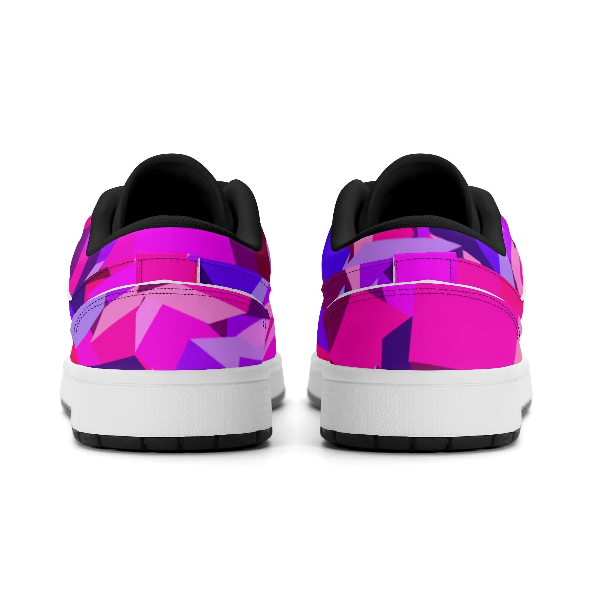 Pink Cube Low Top Leder Sneaker für Damen