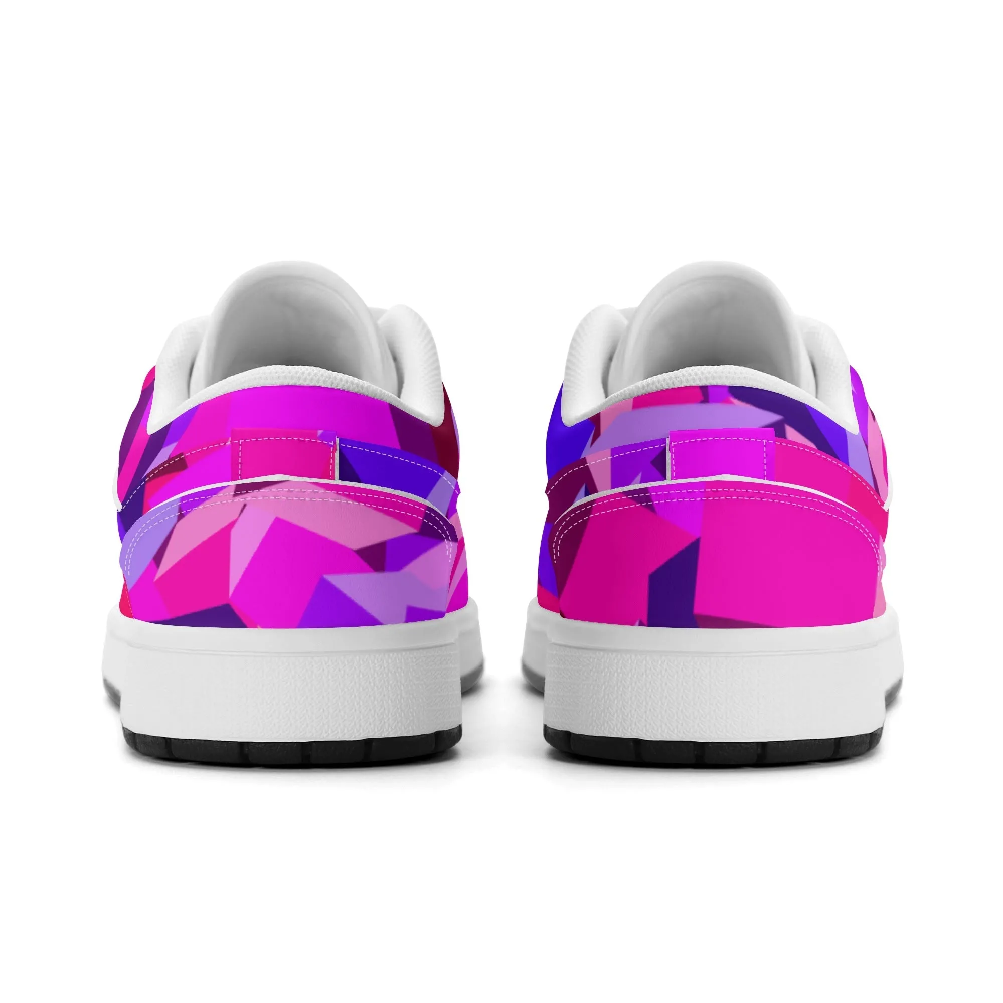 Pink Cube Low Top Leder Sneaker für Damen