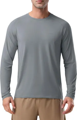 Pioneer Camp Men's Sun UV Protection SPF Shirts UPF50  Rash Guard Long Sleeve Lightweight Hiking Quick Dry Running Swim Shirt