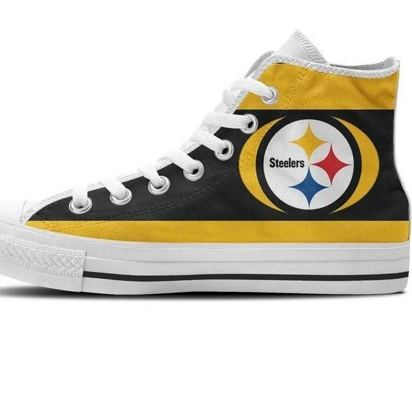 pittsburg steelers mens high top sneakers high top