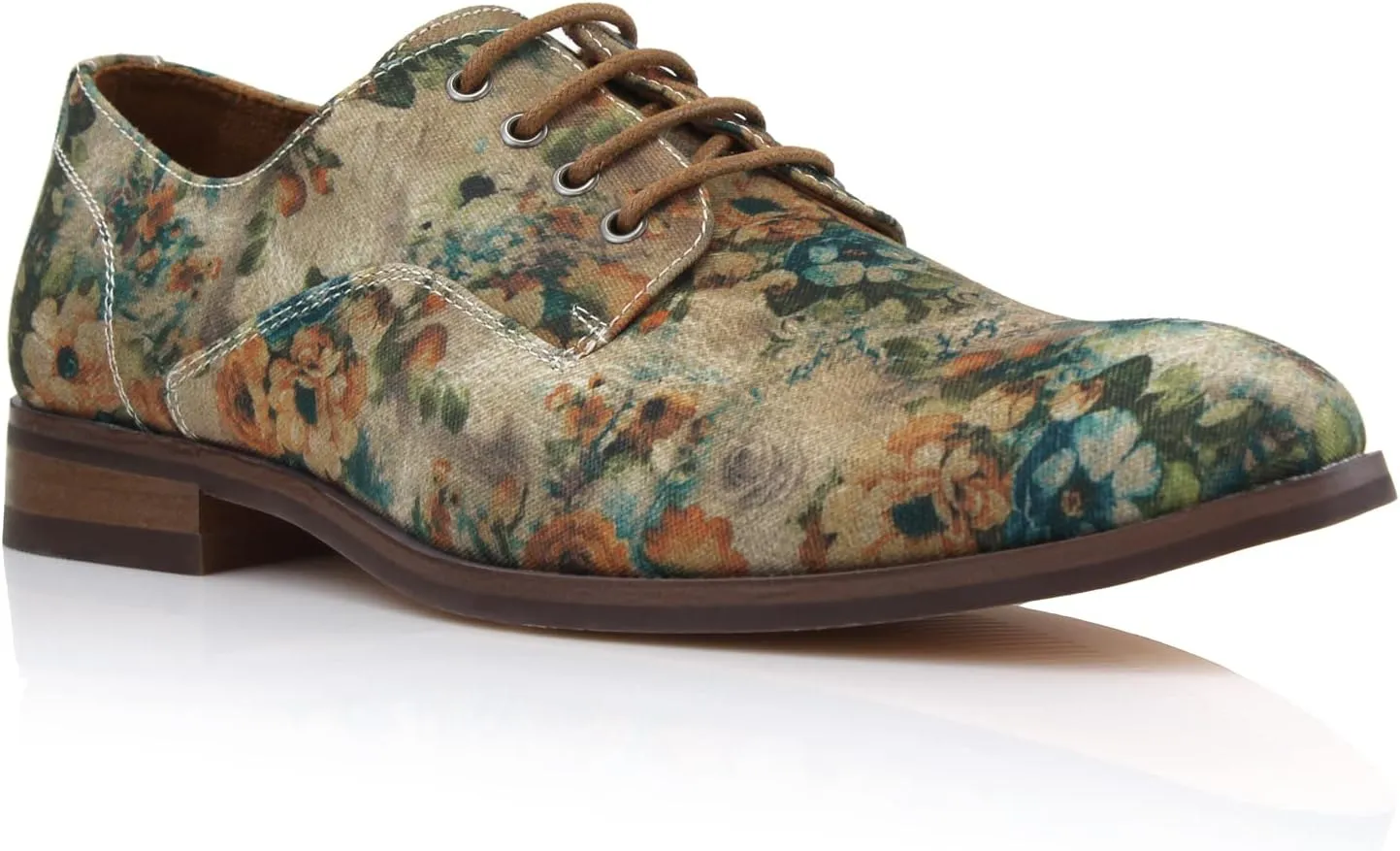 Polar Fox Men Casual Low-Tops Lace up Derby Dress Shoes