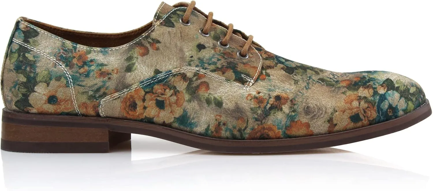 Polar Fox Men Casual Low-Tops Lace up Derby Dress Shoes