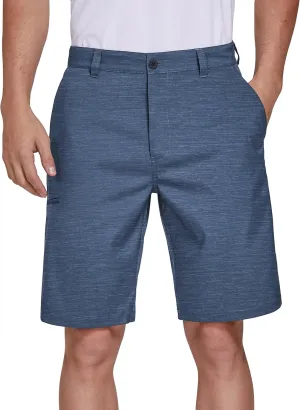 PULI Men's Golf Hybrid Dress Shorts Casual Summer Stretch Flat Front Lightweight Hiking Shorts Quick Dry with Pockets