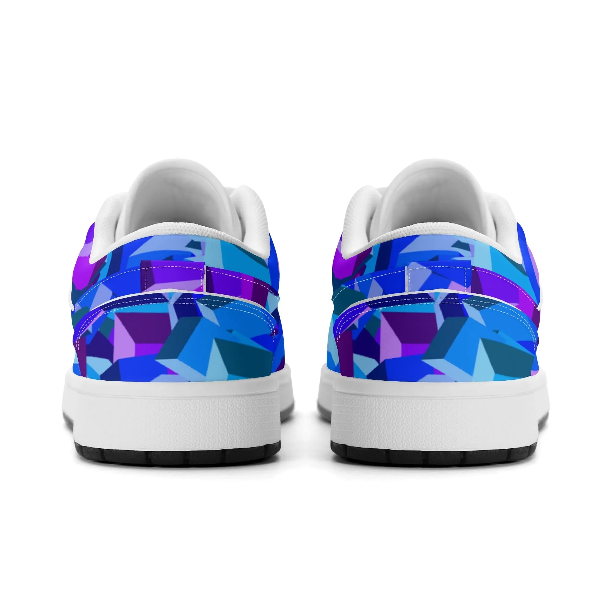 Purple Cube Low Top Leder Sneaker für Herren