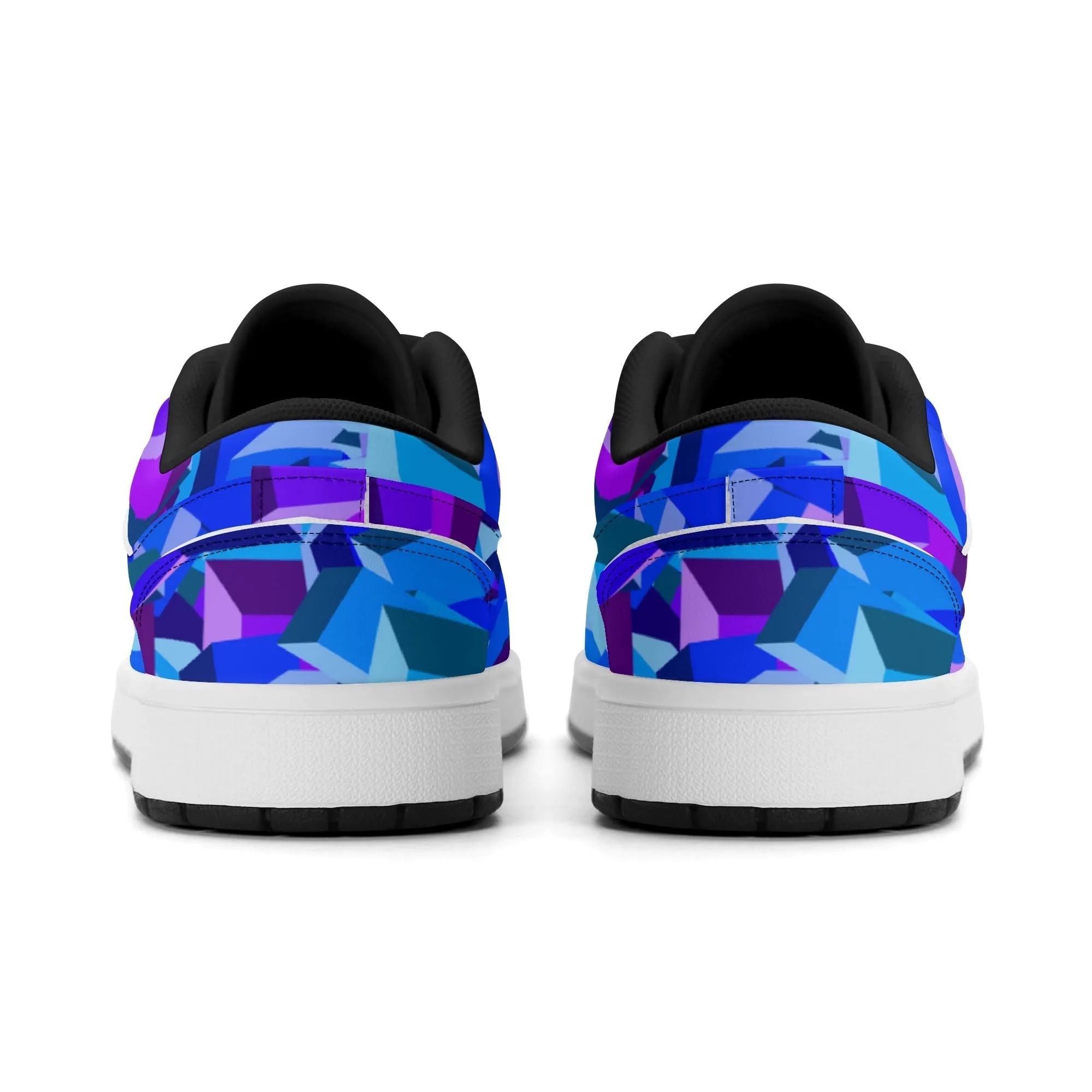 Purple Cube Low Top Leder Sneaker für Herren