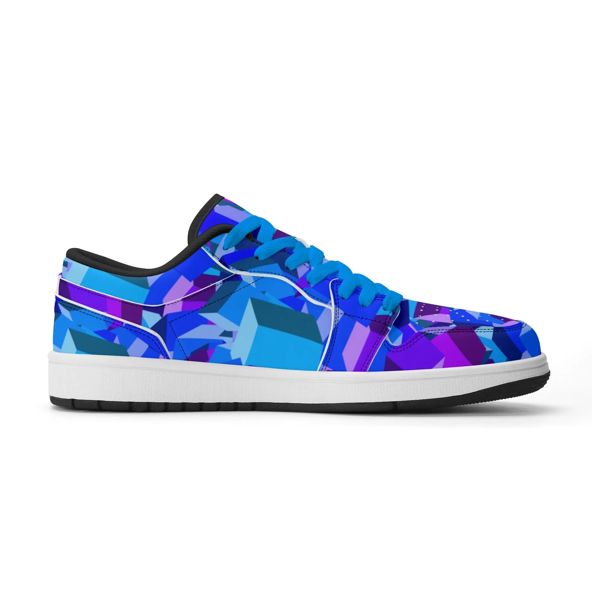 Purple Cube Low Top Leder Sneaker für Herren