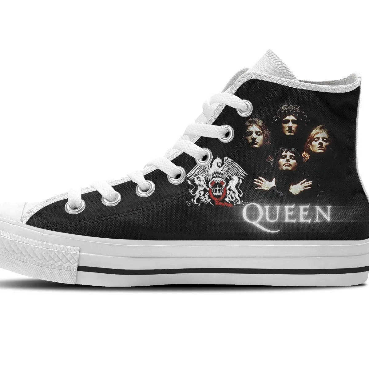 queen band new ladies high top sneakers