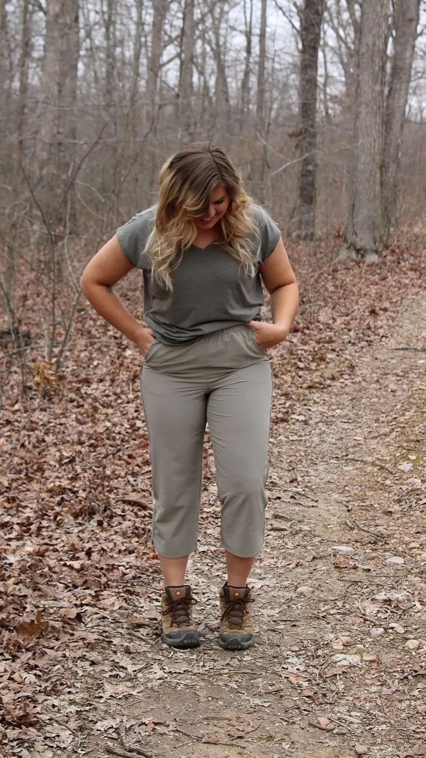RBX Active Women's Relaxed Fit Lightweight Quick Drying Stretch Woven Pants with Pockets
