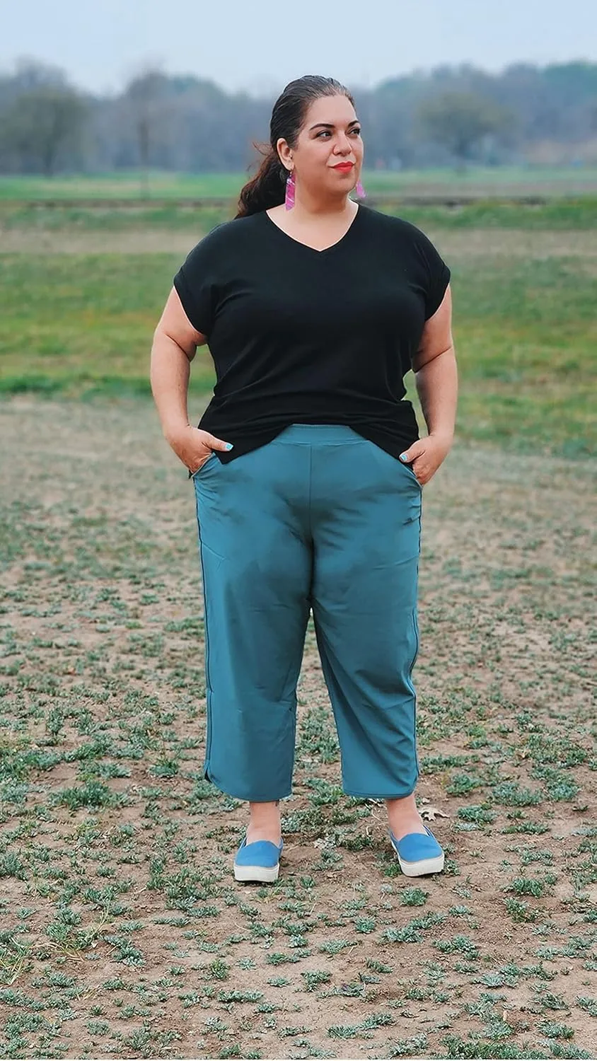 RBX Active Women's Relaxed Fit Lightweight Quick Drying Stretch Woven Pants with Pockets