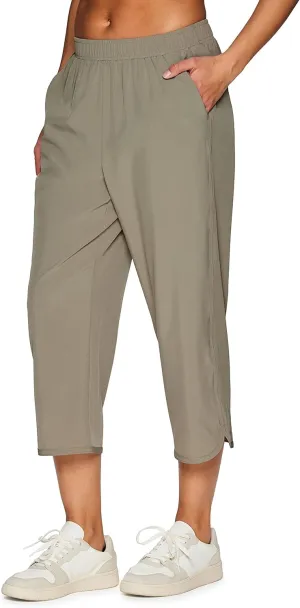 RBX Active Women's Relaxed Fit Lightweight Quick Drying Stretch Woven Pants with Pockets