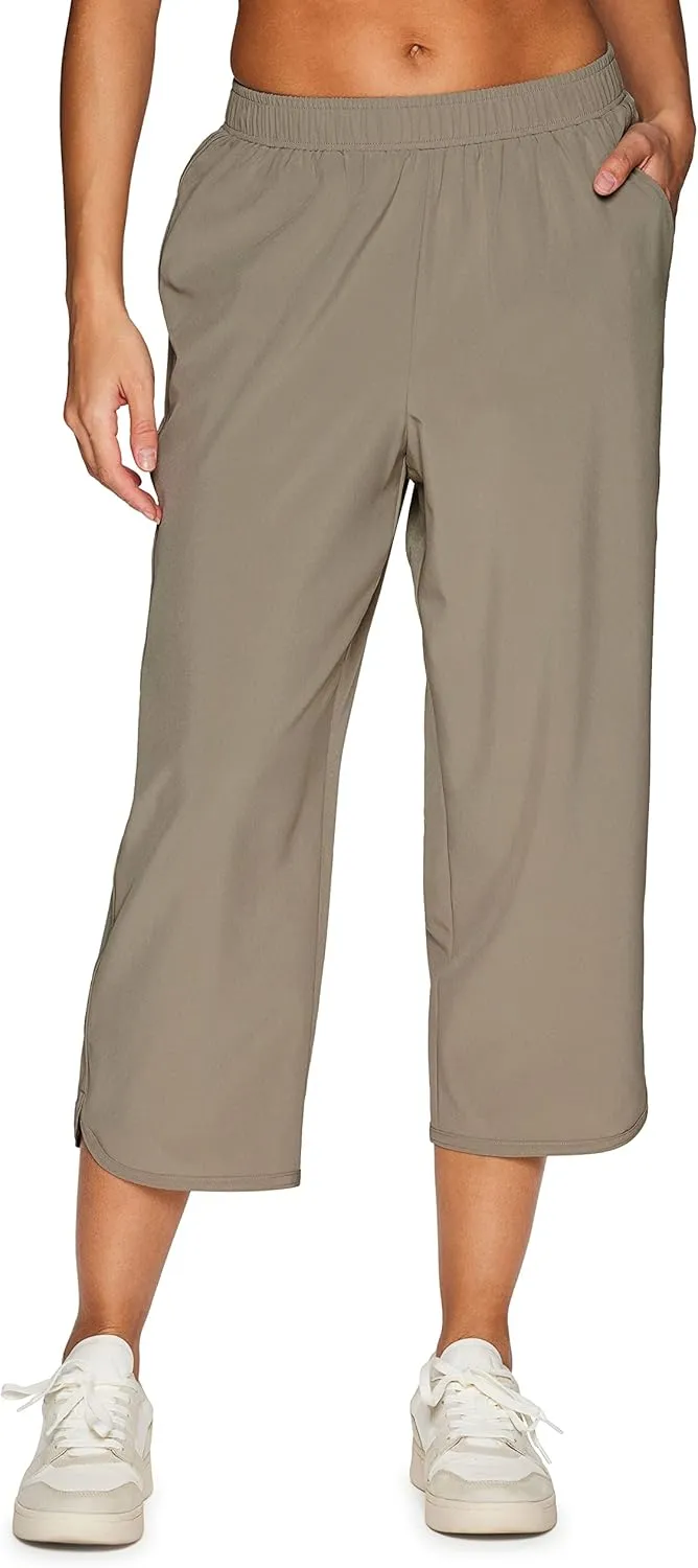 RBX Active Women's Relaxed Fit Lightweight Quick Drying Stretch Woven Pants with Pockets