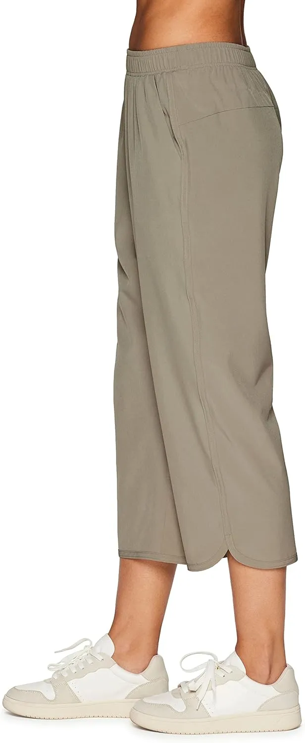 RBX Active Women's Relaxed Fit Lightweight Quick Drying Stretch Woven Pants with Pockets