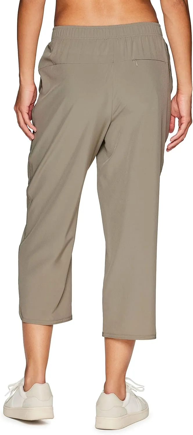 RBX Active Women's Relaxed Fit Lightweight Quick Drying Stretch Woven Pants with Pockets