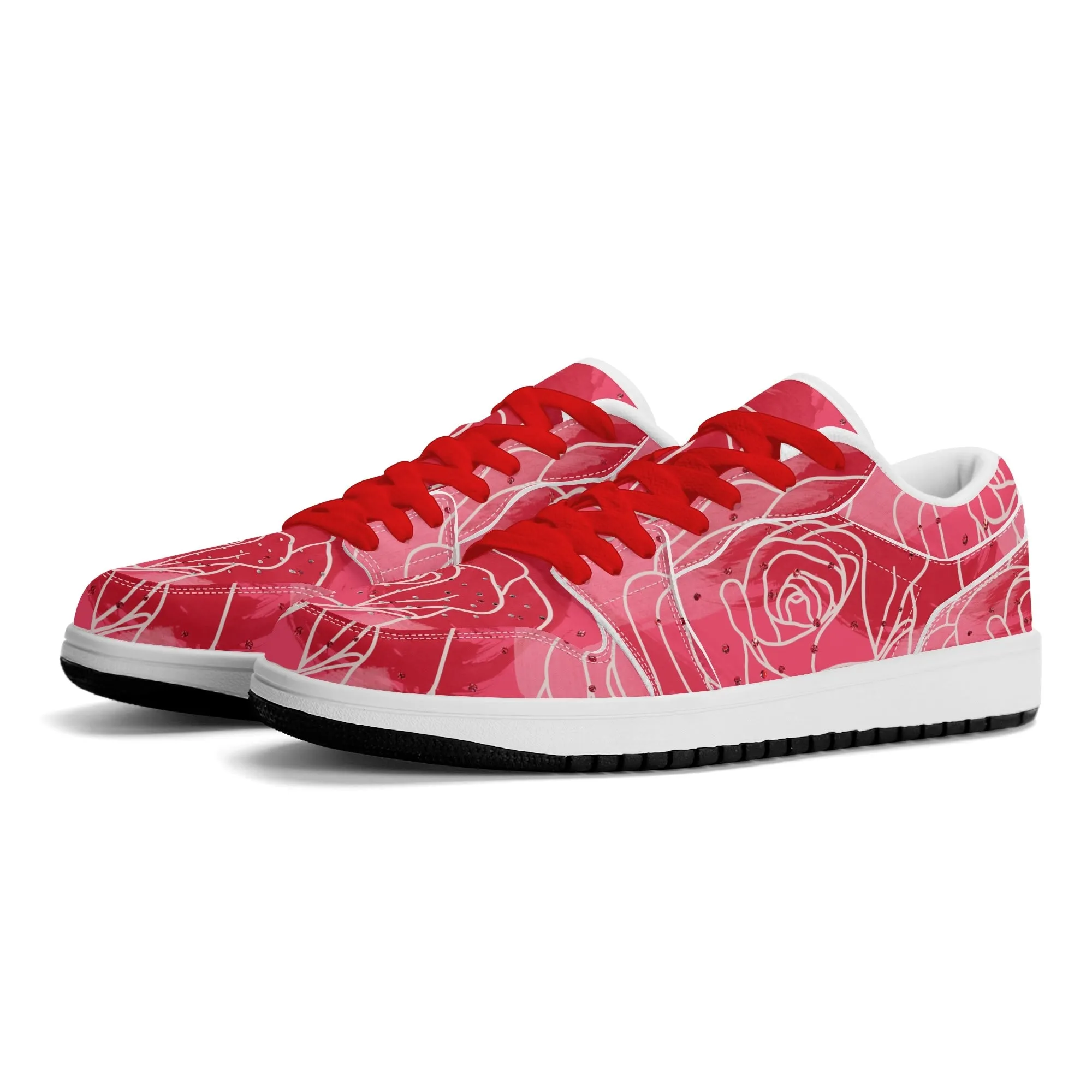 Red Rose Low Top Leder Sneaker für Herren