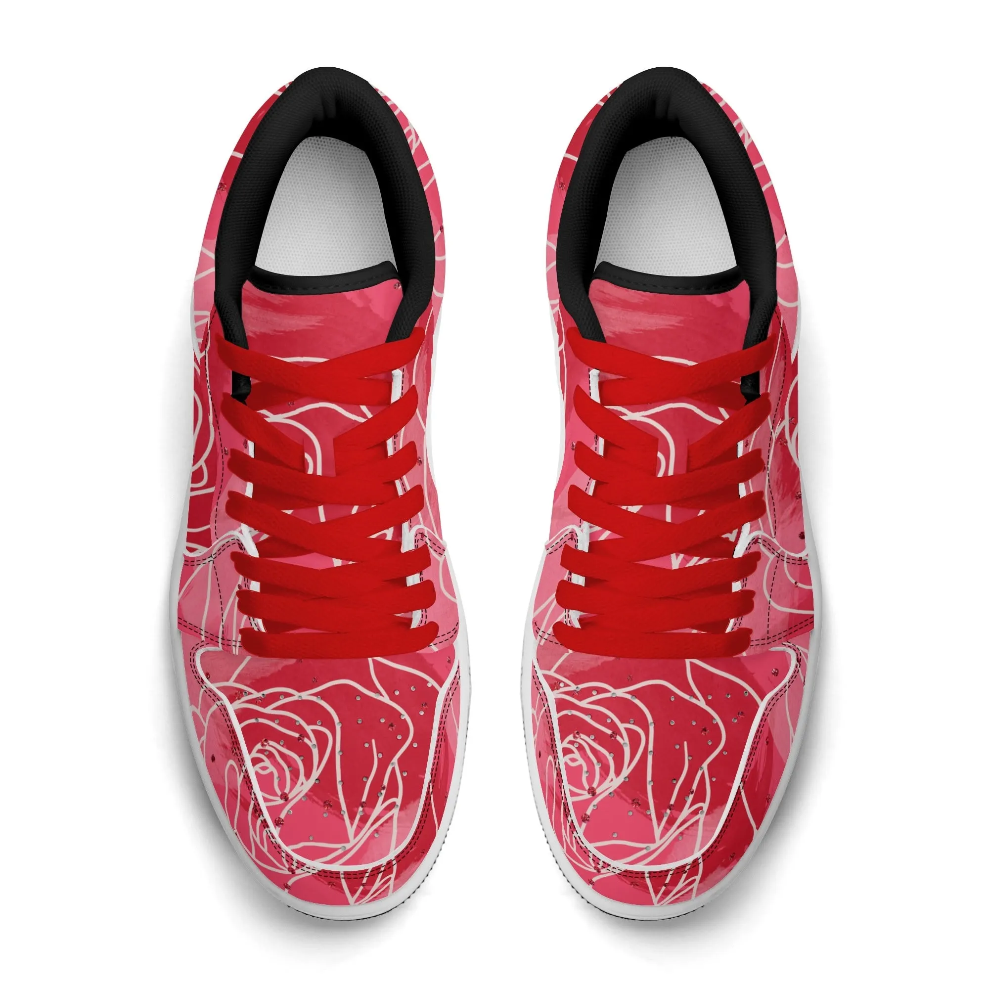 Red Rose Low Top Leder Sneaker für Herren