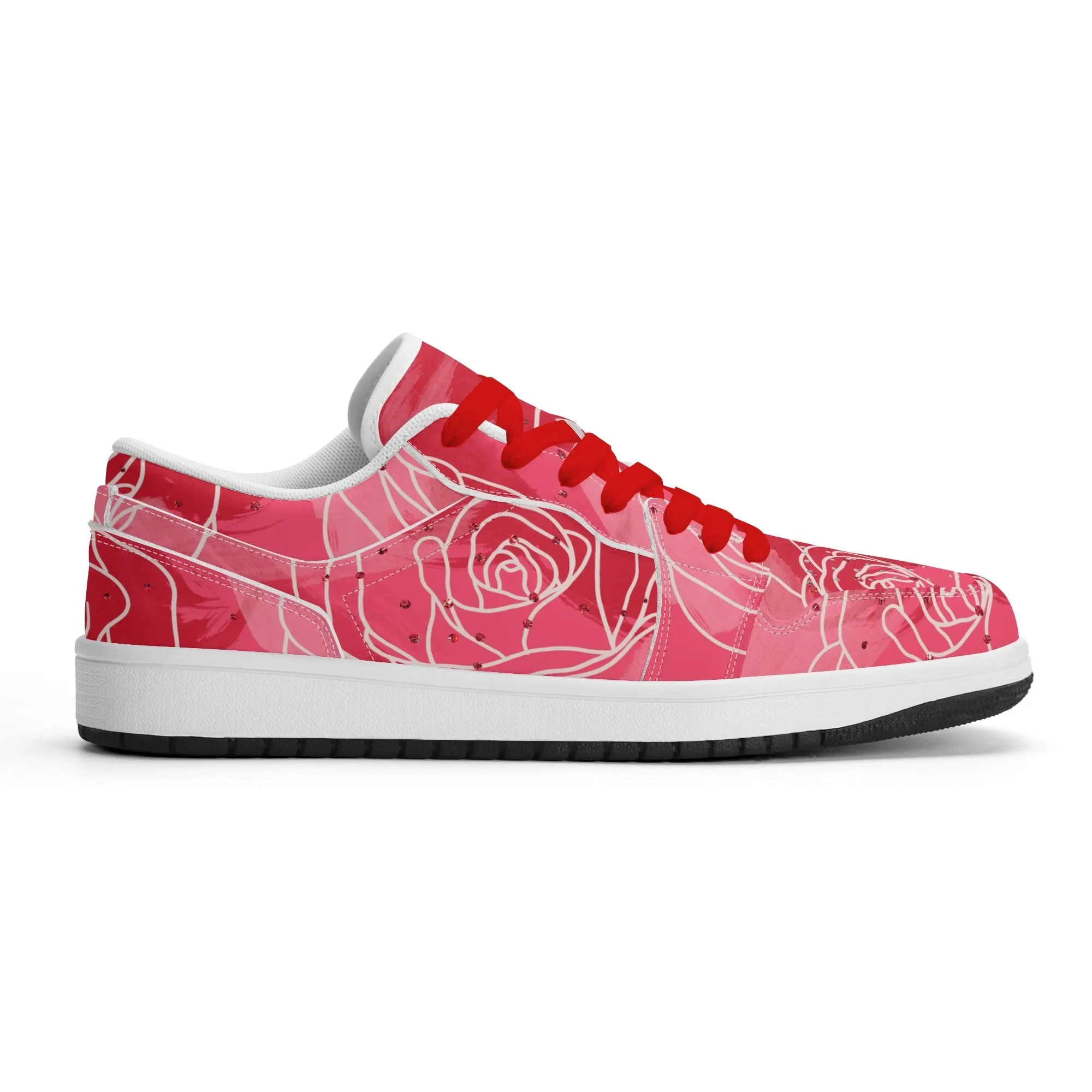 Red Rose Low Top Leder Sneaker für Herren