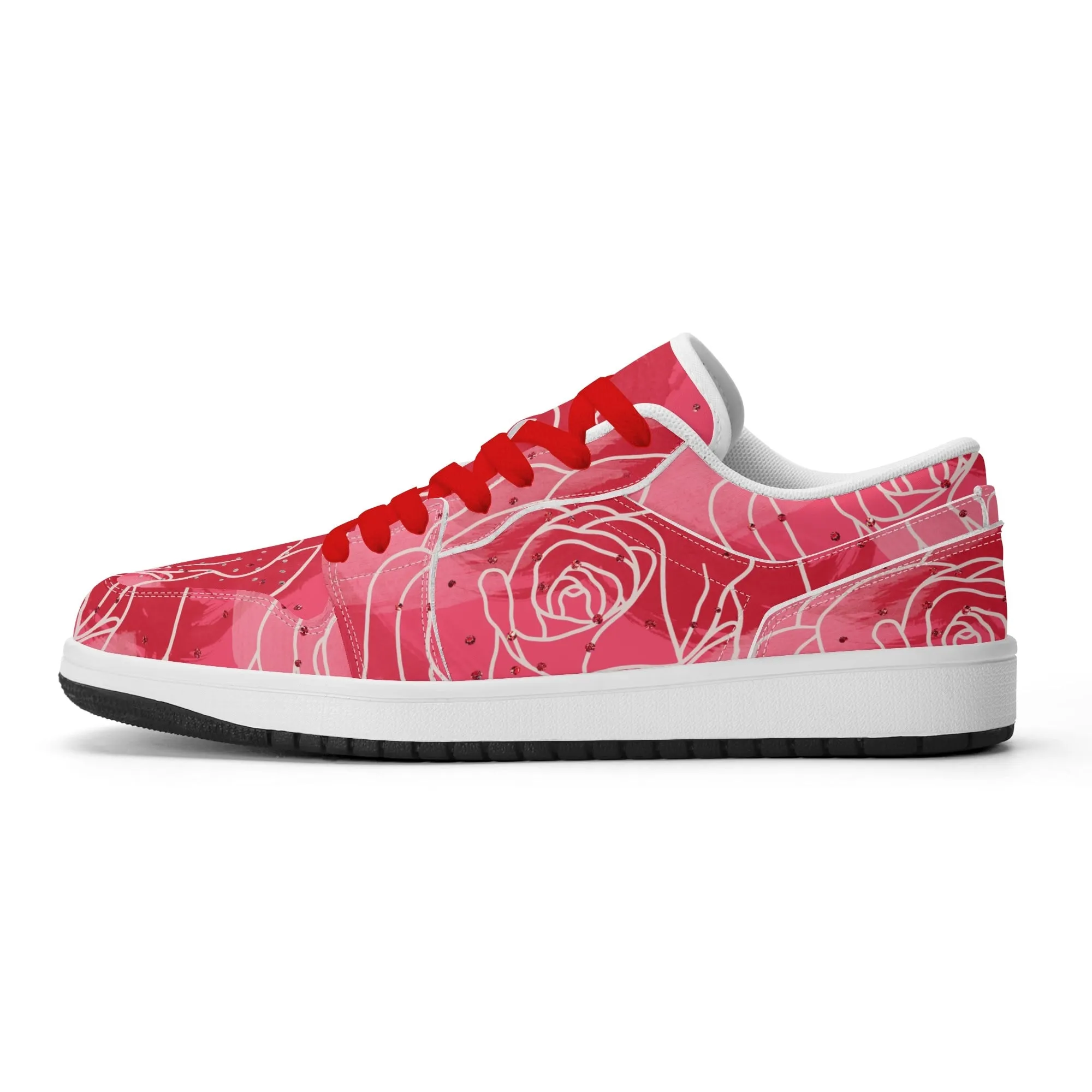 Red Rose Low Top Leder Sneaker für Herren