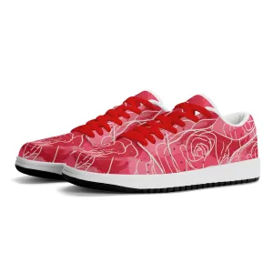 Red Rose Low Top Leder Sneaker für Herren