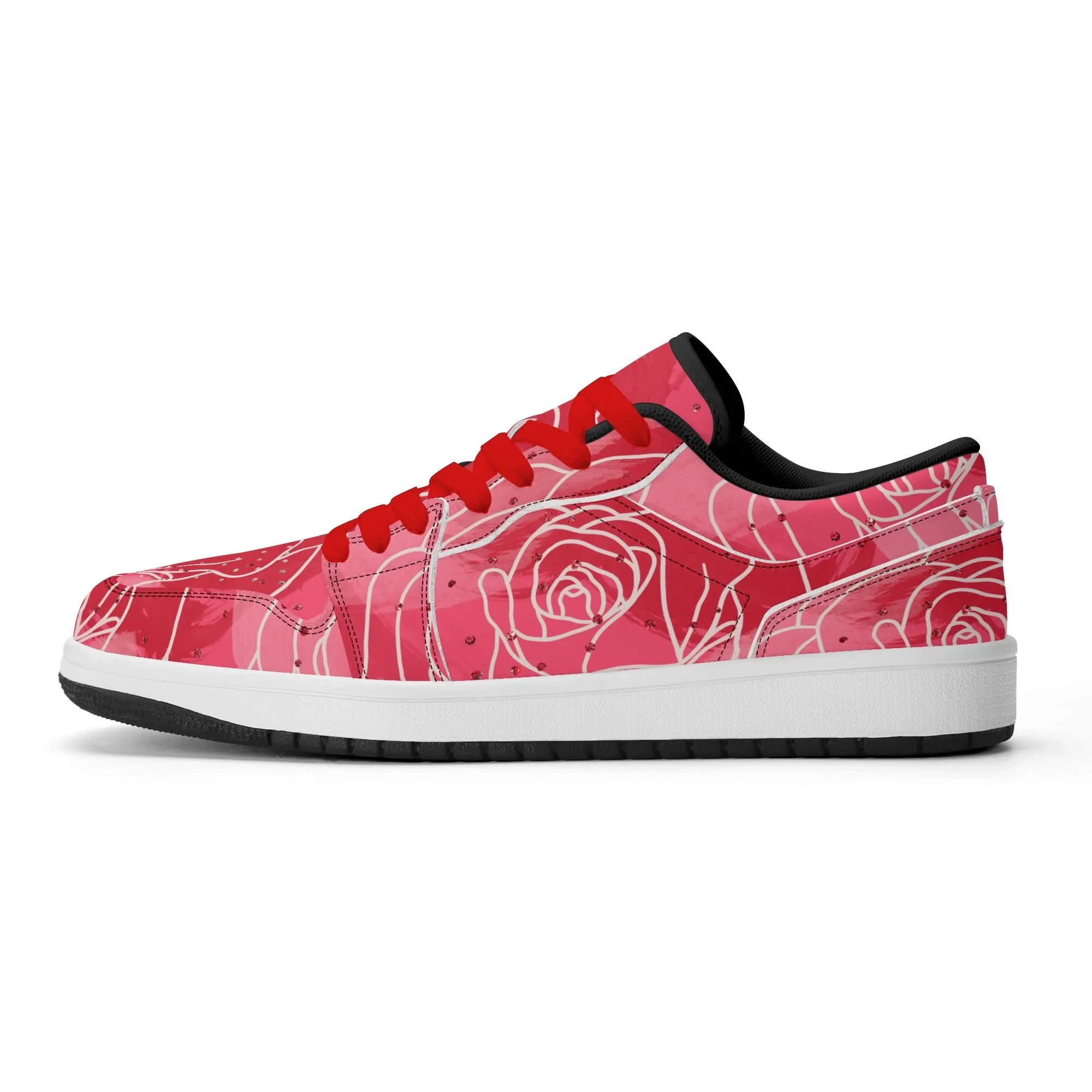 Red Rose Low Top Leder Sneaker für Herren