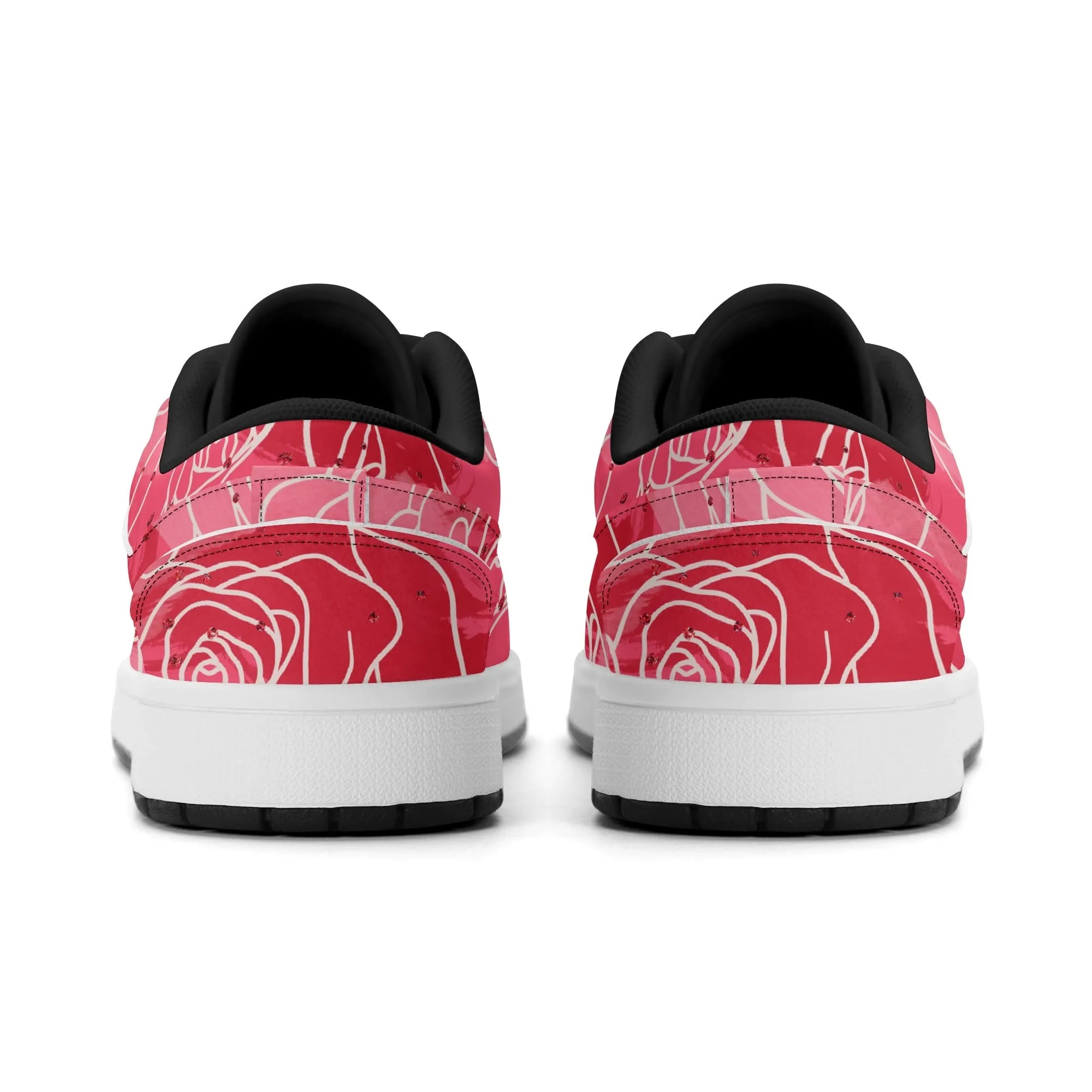 Red Rose Low Top Leder Sneaker für Herren