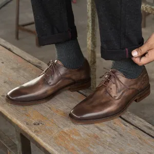 Retro Derby Shoes Suit Business