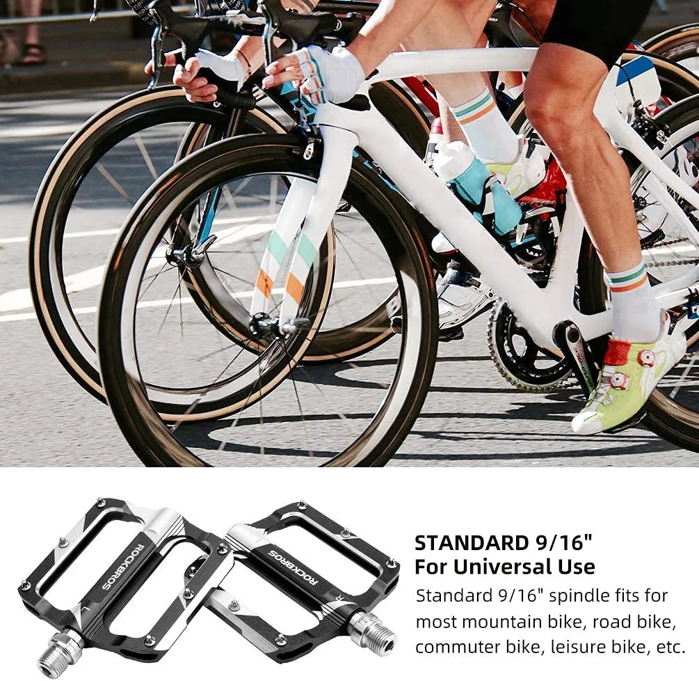ROCKBROS Flat Lightweight Pedals in Various Colours