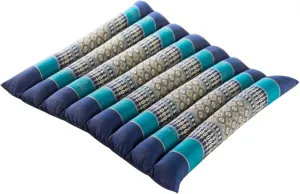 Rollable Cushion - Organic Kapok Filling, use Rolled or Flat for Yoga and Meditation, Lightweight, Great car or seat Cushion