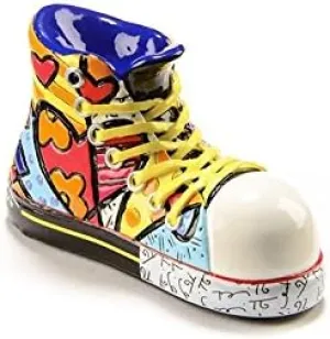 Romero Britto Miniature Shoe Figurine- Sneaker