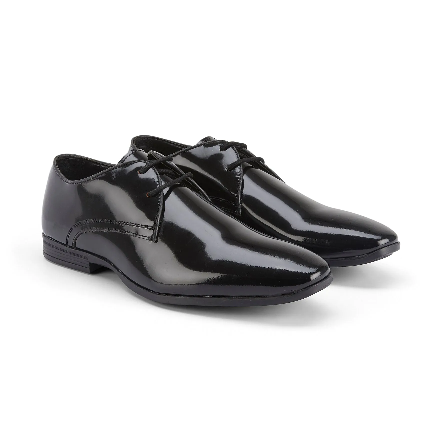 Rowley Leather Derby Shoes - Black