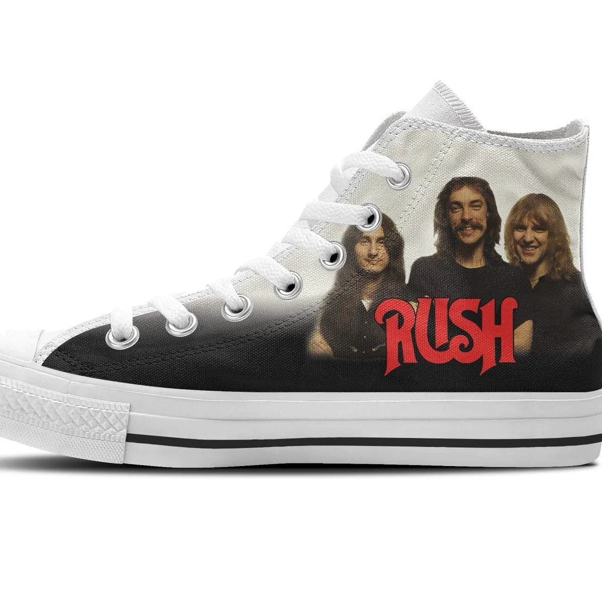 rush band ladies high top sneakers