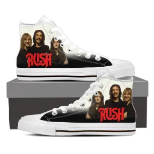 rush band mens high top sneakers