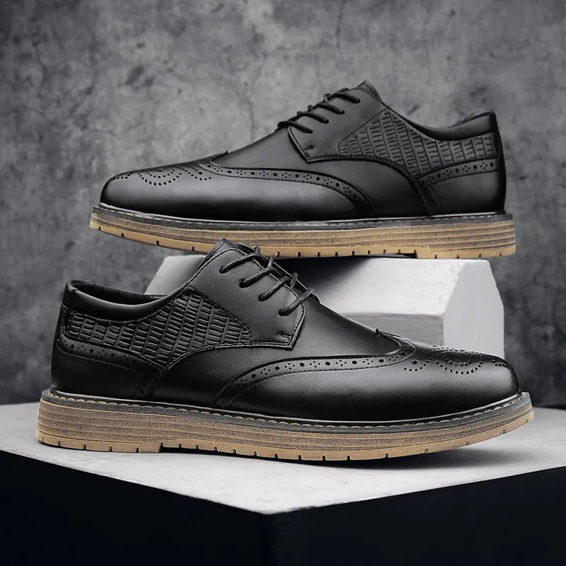 Salvador Modern Sleek Leather Derby