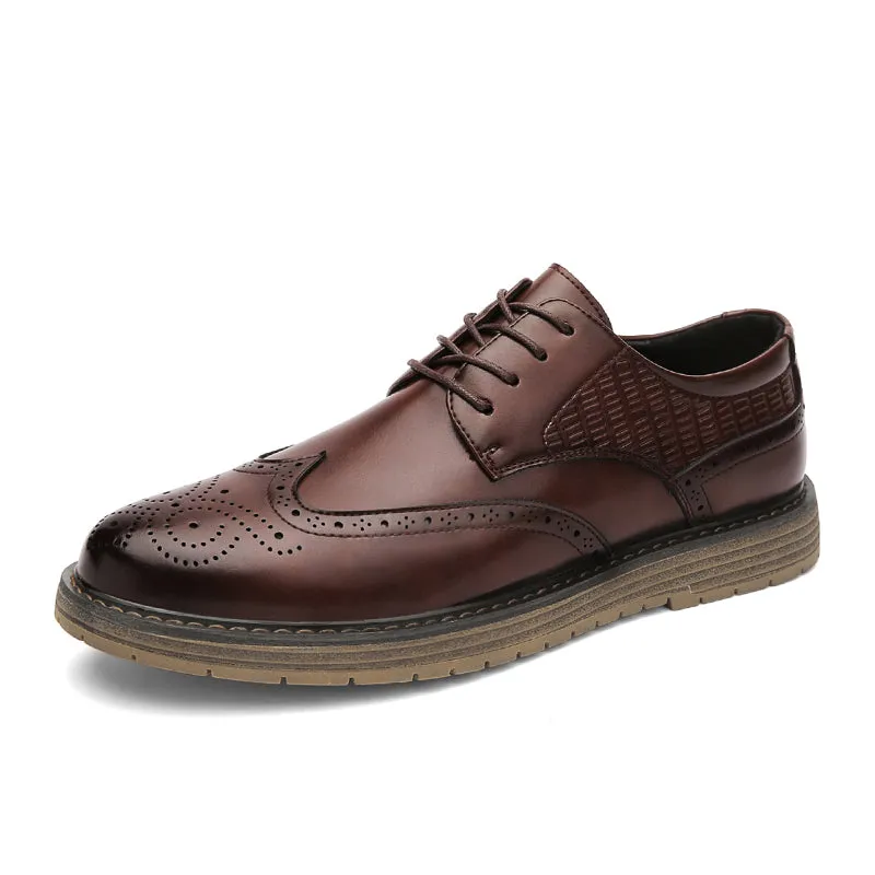 Salvador Modern Sleek Leather Derby